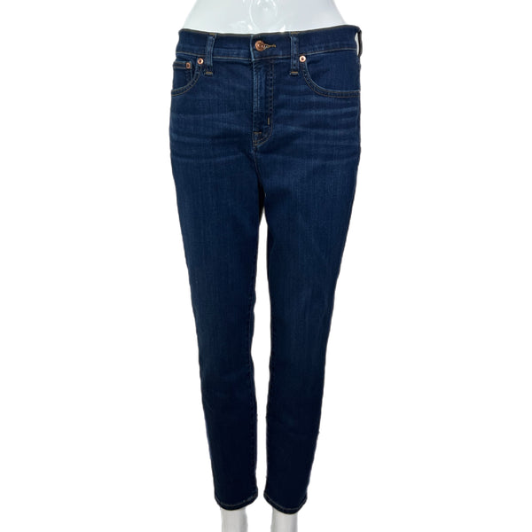 PRE-OWNED - J.Crew Dark Wash Denim 9" High Rise Toothpick Jean size 29P - Style and Give Luxury Resale for Good - Thrift for less