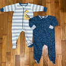 Set of Gerber Long Sleeve Footed Onesie Size 6 to 9 Months Style and Give Secondhand Shopping