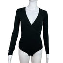 PRE-OWNED - Madewell Black Ballet Wrap Bodysuit Size XS Style and Give Preowned  Secondhand Shopping 