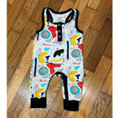 PRE-OWNED - Peregrine Kidswear Modern Art Tank Romper - Size 6 to 9 months Style and Give Secondhand Shopping for Good