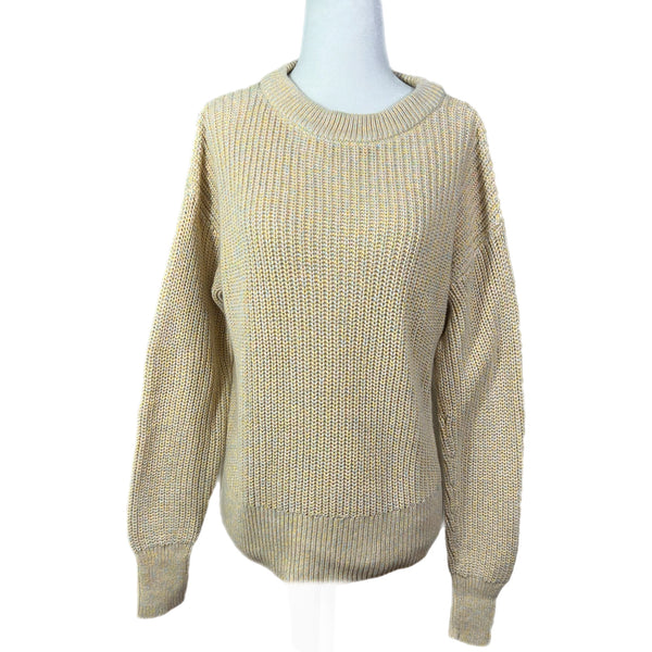 PRE-OWNED - Universal Thread Light Yellow Ribbed Cotton Sweater size XS