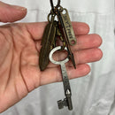 PRE-OWNED -Brown Leather Charm Necklace