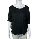 PRE-OWNED - Vince Black Oversize Short Sleeve Rayon T-Shirt Size Small Style and Give Luxury Resale Fashion Secondhand Preloved Shopping 