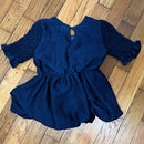 PRE-OWNED - Isobella & Chloe Navy Nightingale Dress - Size 3T