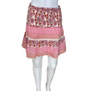 PRE-OWNED - Bell Pink Printed Mini Skirt Size S Style and Give Luxury Resale Fashion on a Budget