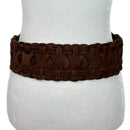 PRE-OWNED - Braided Genuine Leather Belt