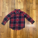 PRE-OWNED - Janie and Jack Red Plaid Button Down Shirt Size 12 to 18 Months Style and Give Luxury Secondhand shopping 