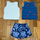 PRE-OWNED - Carter's Fun in the Sun (2) Tanks and Short Set - 9 Months