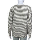 PRE- OWNED - Madewell Oversized Striped Bateau Neckline Long Sleeve Top Size XS