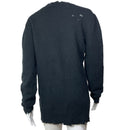 PRE-OWNED - IRO Black Long Sleeve Crew Neck Distressed Sweater