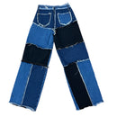 PRE-OWNED - American Bazi Patchwork Denim Jean