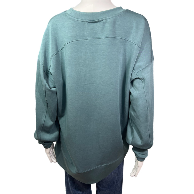 PRE-OWNED -  Sage Collective Long Sleeve Crew Scuba Cozy Top