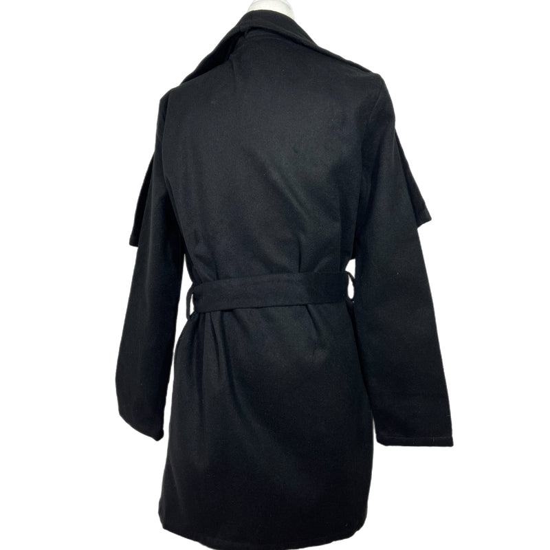 PRE-OWNED - Salty Black Wrap Jacket with Belt