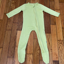 PRE-OWNED - Kyte Green Long Sleeve Footed Onesie Size 6 to 12 Months Style and Give Secondhand Shopping 