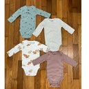 Carter's Child of Mine Set of 4 Bodysuits Size 0-3 Months Style and Give