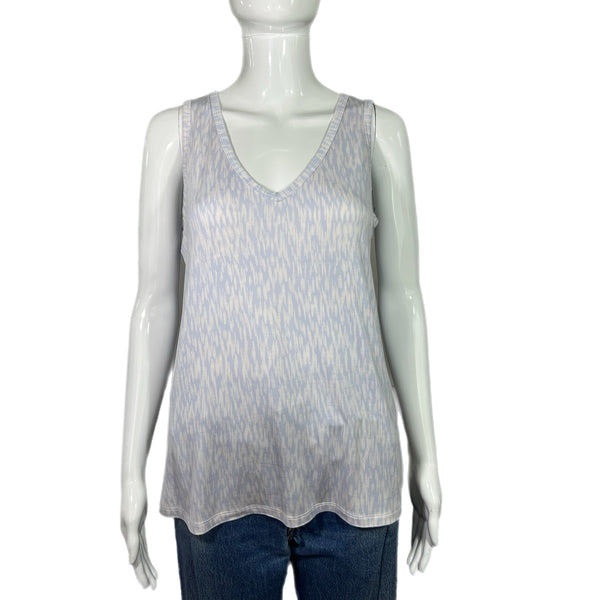 PRE- OWNED - Nine West Patterned V Neck Tank Size Medium