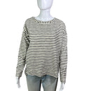 PRE- OWNED - Madewell Oversized Striped Bateau Neckline Long Sleeve Top Size XS Style and Give Secondhand Shopping for Good