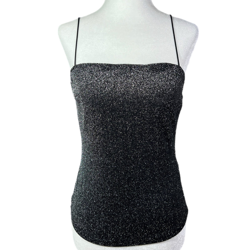 Silver Metallic Cami Preowned Size S/M