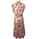 PRE-OWNED - Ann Taylor Factory Pink Floral Sleeveless Dress