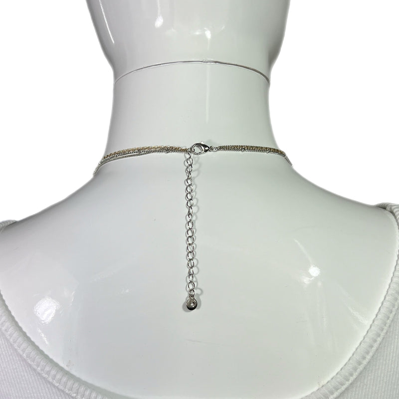 PRE-OWNED - Fashion Two-Toned 3 Tier Necklace