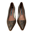 PRE-OWNED - Matt Bernson Brown Snakeskin Heels Size 6.5
