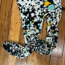 PRE-OWNED - Peregrine Kidswear Splatter Paint Footie Onesie Size 18-24 Months