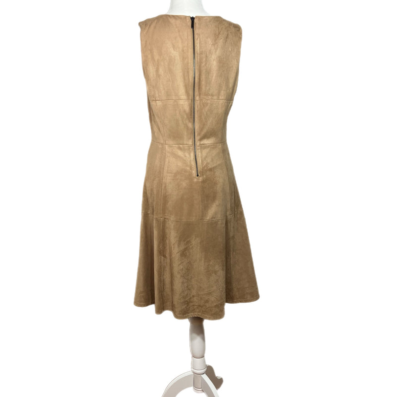 PRE-OWNED - ALFANI Brown Faux Suede Dress