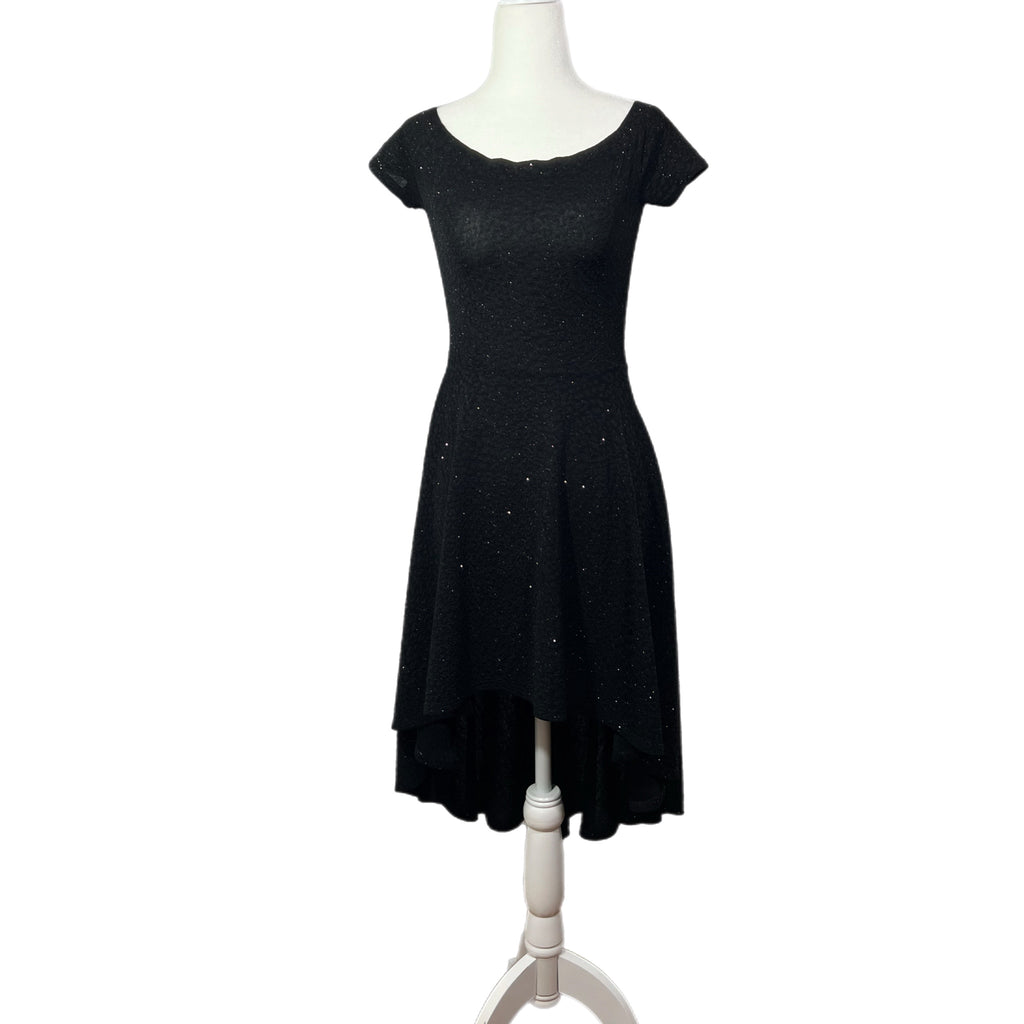 PRE-OWNED - Windsor Sparkly Black Cap Sleeve Dress PRE-OWNED - Windsor Sparkly Black Cap Sleeve Dress