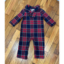 PRE-OWNED - Janie and Jack Red & Navy Plaid One Piece Size 12 to 18 Months Style and Give Secondhand Shopping