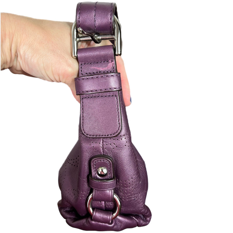 PRE-OWNED - Coach Purple Leather Handbag