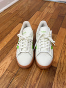 PRE-OWNED - Adidas Grand Court Alpha Sneakers Off/White/Lime/Gum Size 8.5