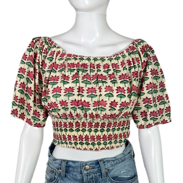 PRE- OWNED - CJ Laing Puff Sleeve Pink Blouse Size XL Style and Give Secondhand Shopping For Good