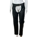 PRE-OWNED - Harley-Davidson Women's Black Leather Chaps Size Small Style and Give Secondhand Shopping Preloved Shopping 