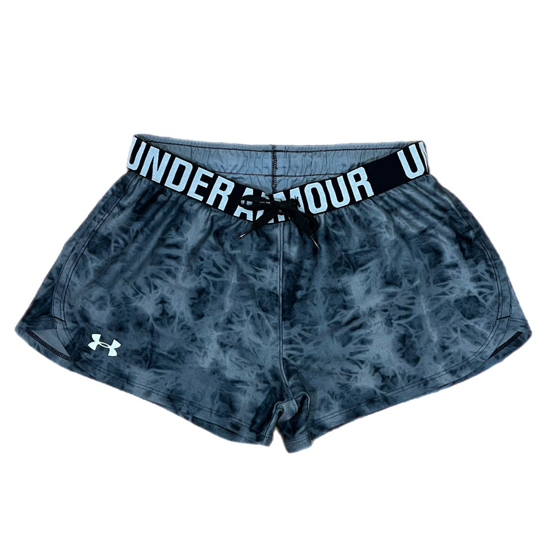 PRE-OWNED - Under Armour Black & Grey Tie-Dye Shorts