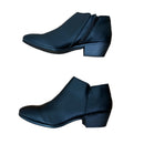 PRE-OWNED - NEW IN BOX Style & Co Wiley Black Smooth Ankle Boots Size 12