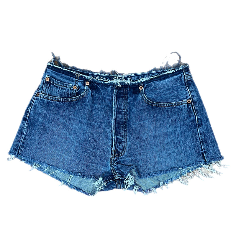 PRE-OWNED - RE/DONE Denim Mini Shorts Size 25