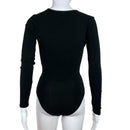 PRE-OWNED - Madewell Black Ballet Wrap Bodysuit Size XS