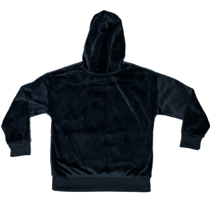 PRE-OWNED - Adidas Black Hoodie with Silver Logo