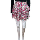 PRE-OWNED - MISA Los Angeles Floral Ruffle Elasticized Waist Skirt Size XS Style and Give Preloved Secondhand Shopping
