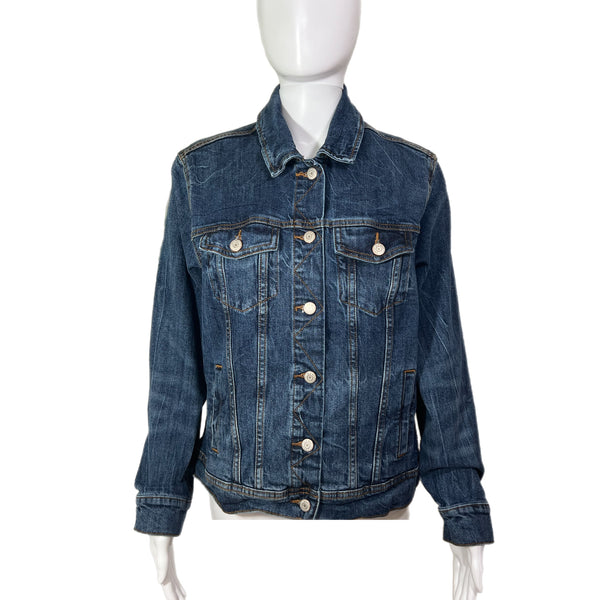 PRE-OWNED - Old Navy Dark Wash Denim Jacket Size Large
