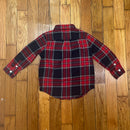 PRE-OWNED - Janie and Jack Red Plaid Button Down Shirt Size 12 to 18 Months