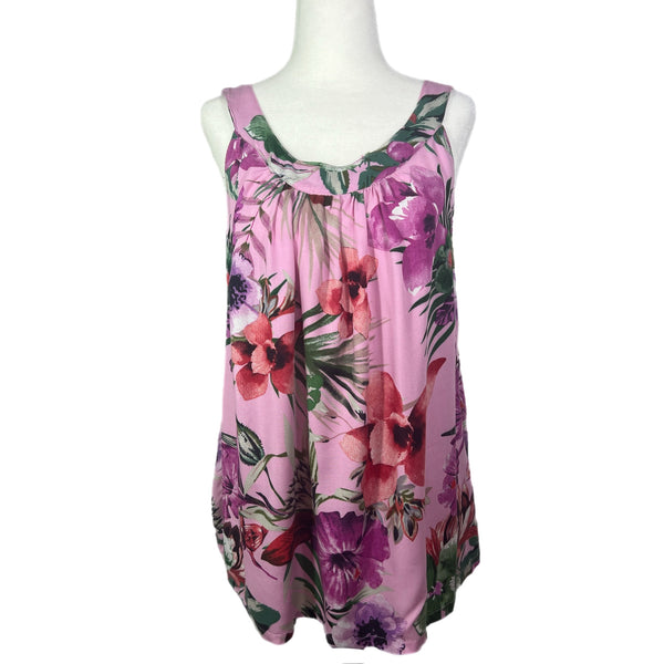 PRE-OWNED - Hibiscus Collection Hawaii Tank Top Size Large Preowned