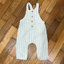PRE-OWNED - ZARA Baby Boy Ivory Striped Boho Overalls Size 3 to 6 Months Style and Give Secondhand Shopping 