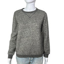 PRE-OWNED - The Fisher Project Grey Crewneck Sweatshirt with Leather Accents Size XS Style and Give Luxury Secondhand Preloved Shopping for less