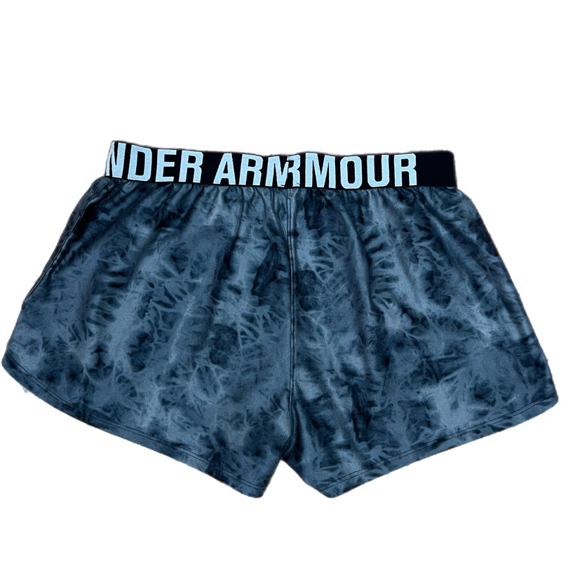 PRE-OWNED - Under Armour Black & Grey Tie-Dye Shorts