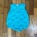 PRE-OWNED Cat & Jack Sleeveless Turquoise Elephant Onesie Size 6 to 9 Months Style and Give 