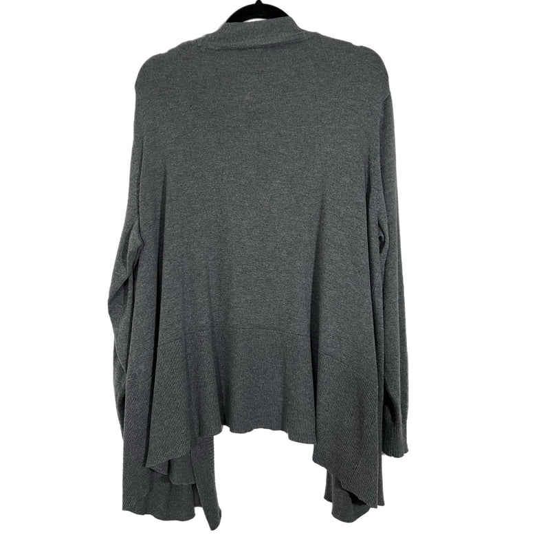 PRE-OWNED - Faded Glory Gray Open Front Cardigan with Front Pockets