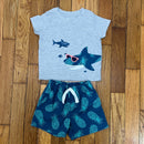 PRE-OWNED - Carter's 2 Piece Baby Boy Crewneck Shirt with Shorts Set Size 9 Months Style and Give Secondhand Shopping for Good