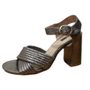 PRE-OWNED - TOPSHOP RADIANT Metallic Silver Sandals Size 37 Secondhand Shopping for Good