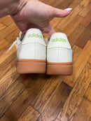 PRE-OWNED - Adidas Grand Court Alpha Sneakers Off/White/Lime/Gum Size 8.5